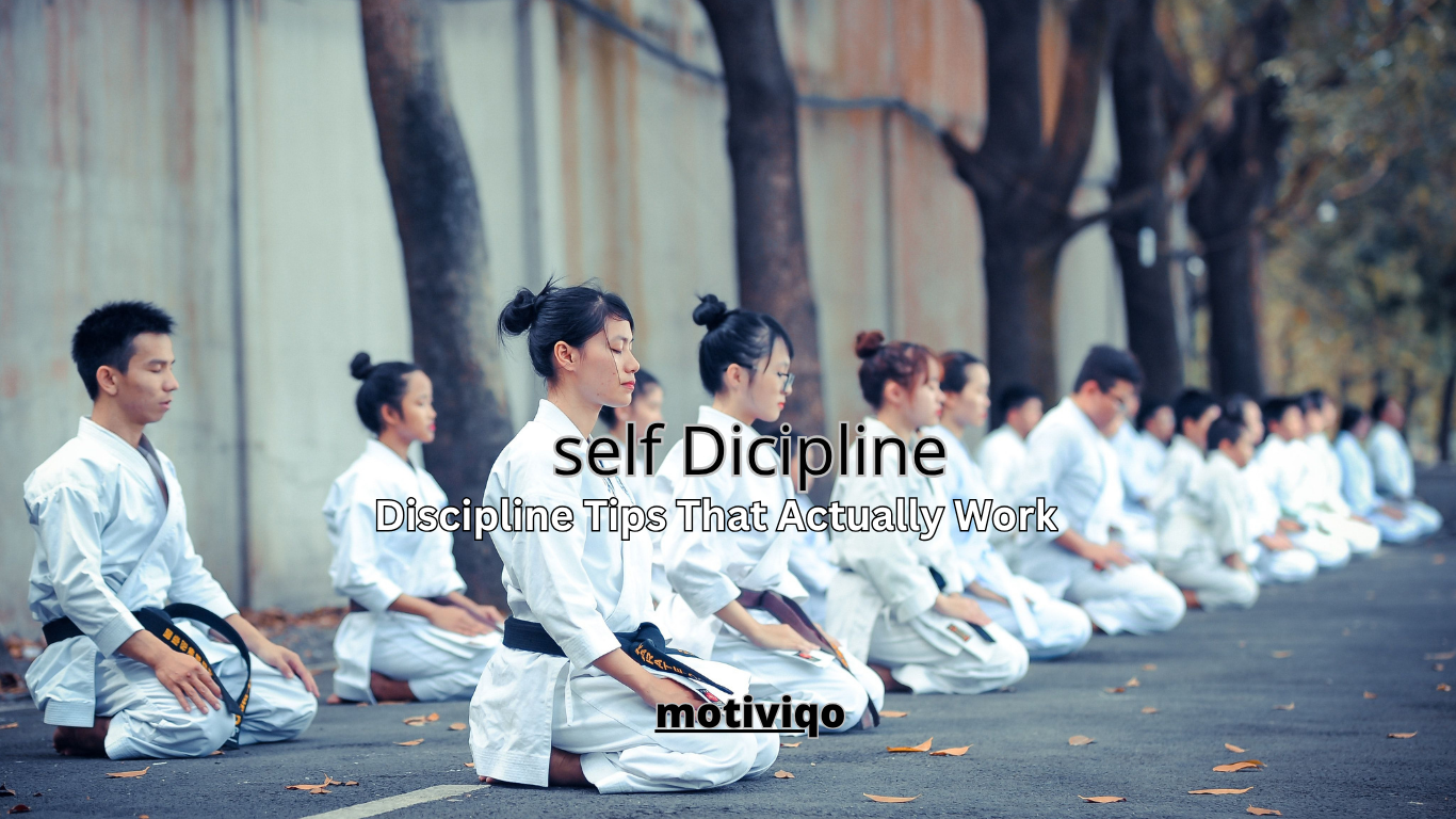 Self discipline tips for productivity and success