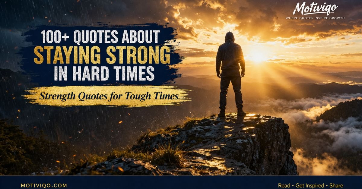quotes about staying strong in hard times