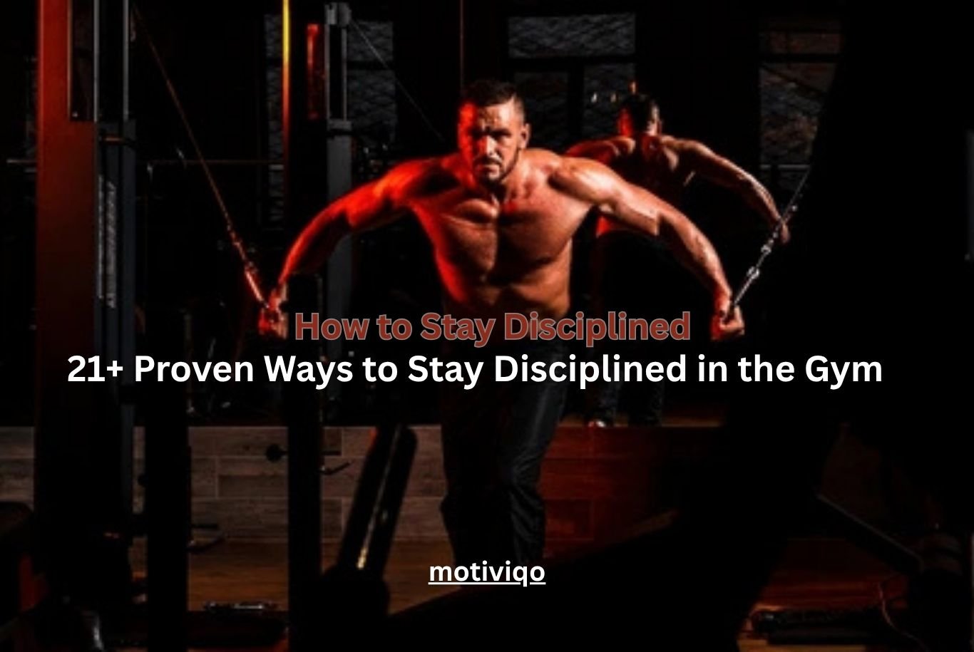 A focused athlete training in the gym representing discipline and workout consistency for long-term fitness success