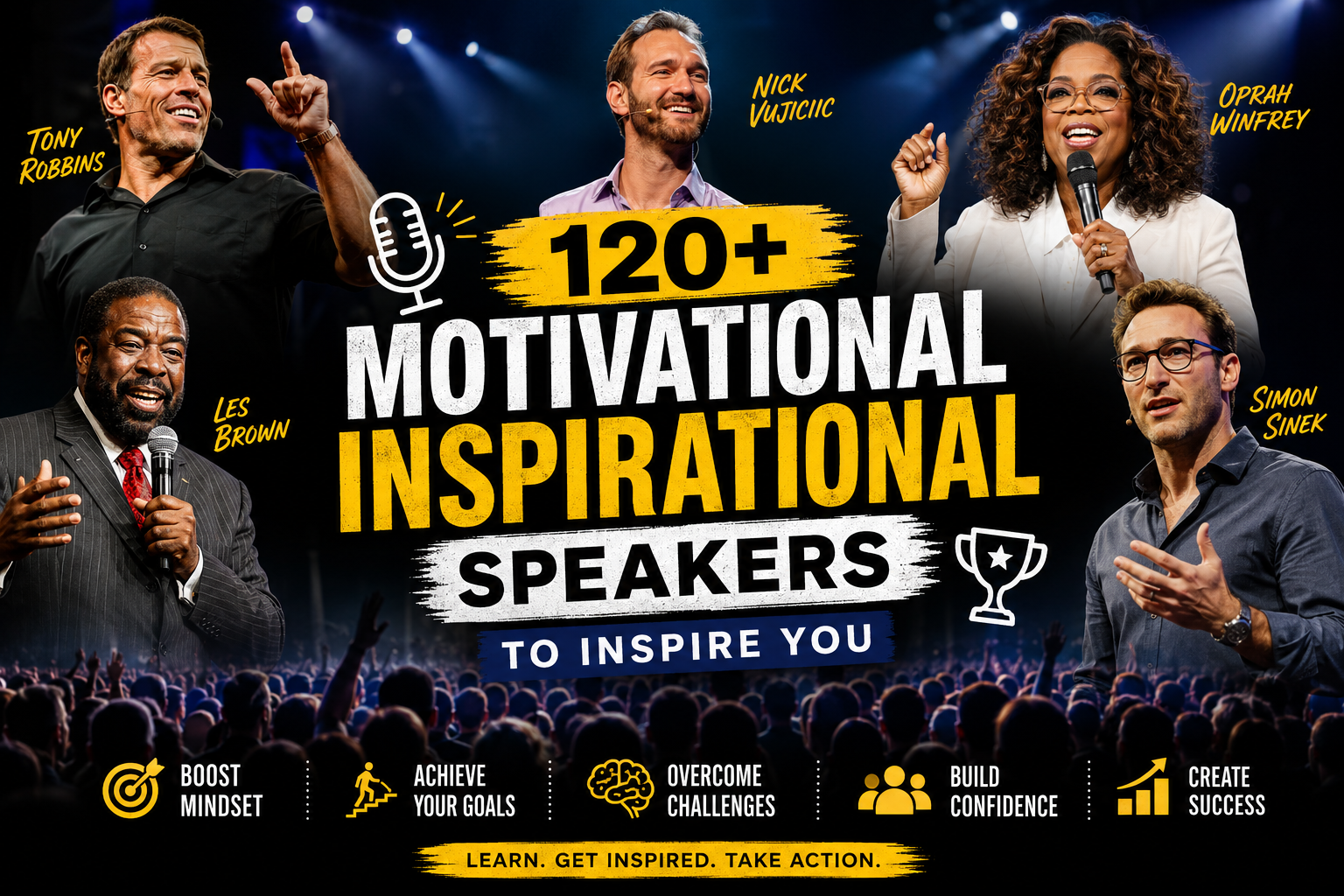 motivational inspirational speakers inspiring audience on stage