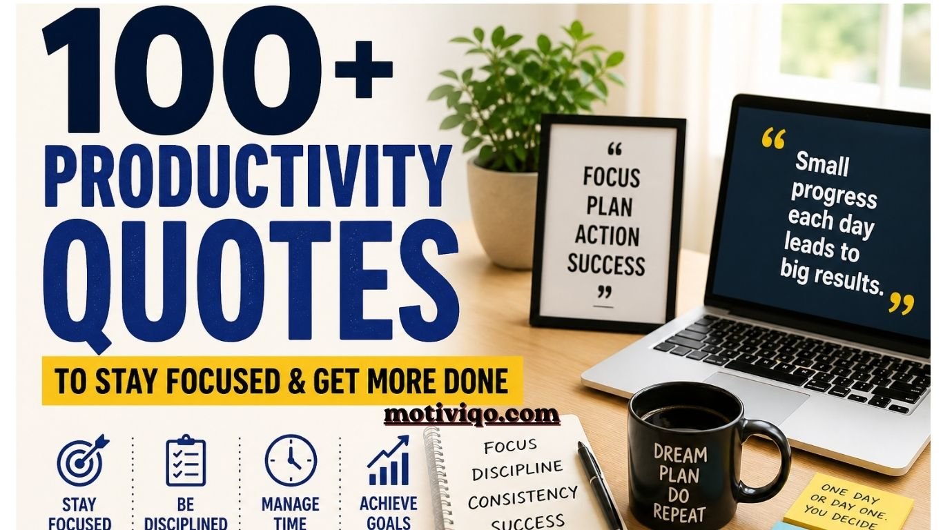 quotes about being productive to stay focused and motivated