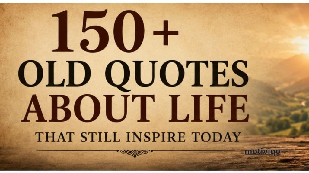 Old Quotes About Life featuring timeless wisdom, inspirational sayings, and classic life quotes that still inspire today.