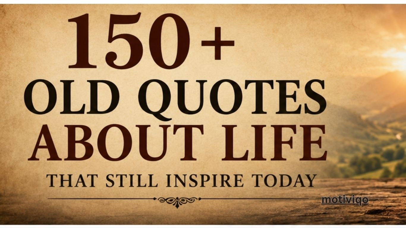Old Quotes About Life featuring timeless wisdom, inspirational sayings, and classic life quotes that still inspire today.