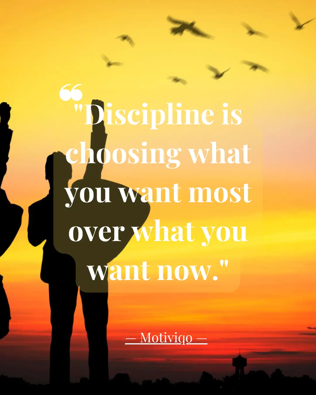 Discipline is choosing what you want most over what you want now motivational quote