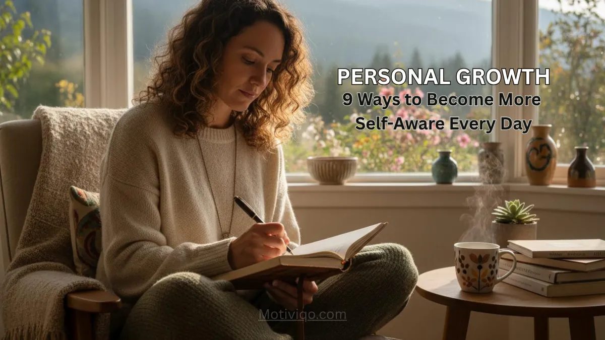 Person journaling to practice self-awareness and personal growth