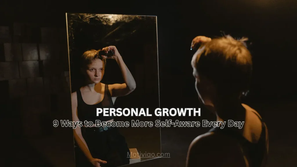 Person reflecting on thoughts and emotions to improve self-awareness